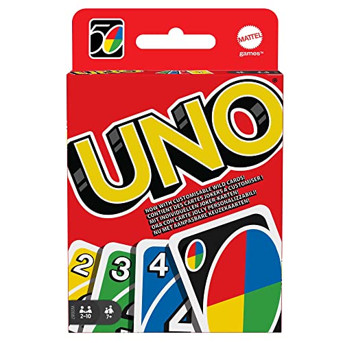 Mattel Games UNO Original juego de cartas familiar clásico para niños