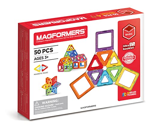 Magformers - Set de 50 piezas magnéticas (701006) , color/modelo surtido