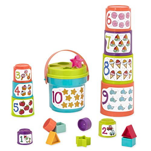 Battat Ordenar y Apilar (tazas + clasificador de formas)