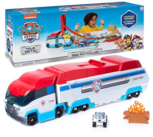Autobús lanzador transportador Patrulla Canina (Patrulla Bus) 2 en 1 con pistas transformables