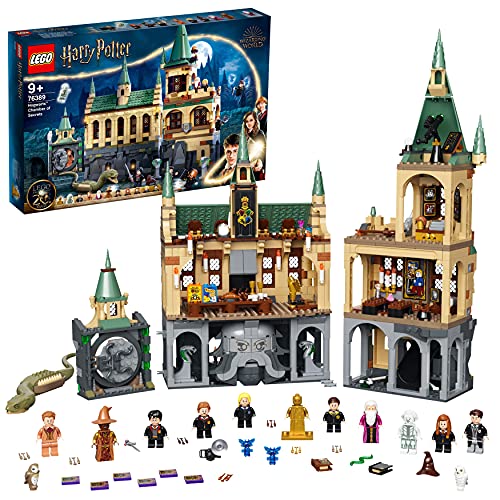 LEGO Castillo Hogwarts Cámara Secreta edición 20 aniversario con minifigura dorada de Voldemort
