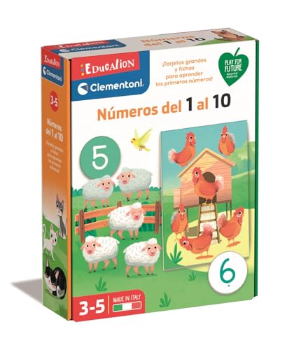 Clementoni Números del 1 al 10, juego educativo para aprender a contar a los 3 años