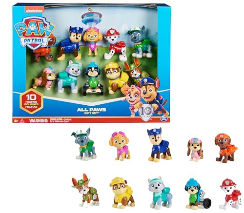 Pack de 10 figuras coleccionables del 10º aniversario de la Patrulla Canina