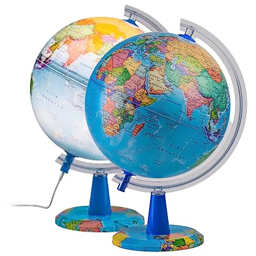 TOPGLOBE Globo Iluminado 20 cm (en español)