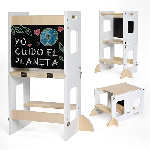 KYWAI Torre Plegable 3 en 1 (torre, mesa y silla)