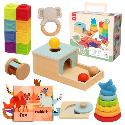 Almaxi Juguetes Montessori 1 años a 4 años, Madera Juguetes Niños 1 año, Juegos Educativos Niños 2 años, Regalos de cumpleaños Navidad Pascua para Niños y Niñas